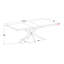 Industrial X-Leg Extendable Dining Table-1207115037