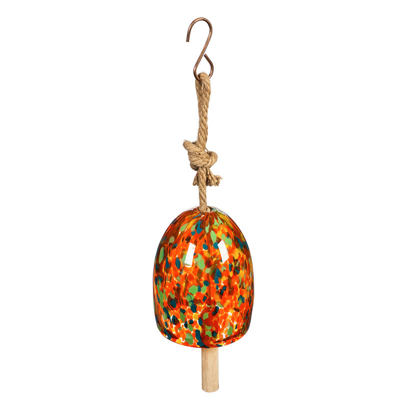 Carillon de clochette Art Glass, Orange