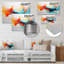 «Colorful Abstract Expression IV», art mural abstrait en métal MT134530-791731876