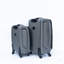 Ensemble de deux valises souples en tissu Oxford durable avec poignée ergonomique et roues silencieuses à 360 °, gris-130173785