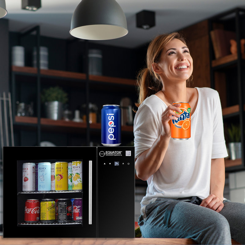 25in COUNTERTOP Beverage Refrigerator 40 Cans Touch Control 110V