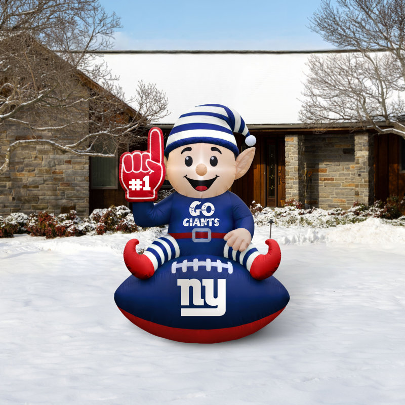 Elfe gonflable de football américain des Giants de New York (NFL) | 1,20 m, New York Giants