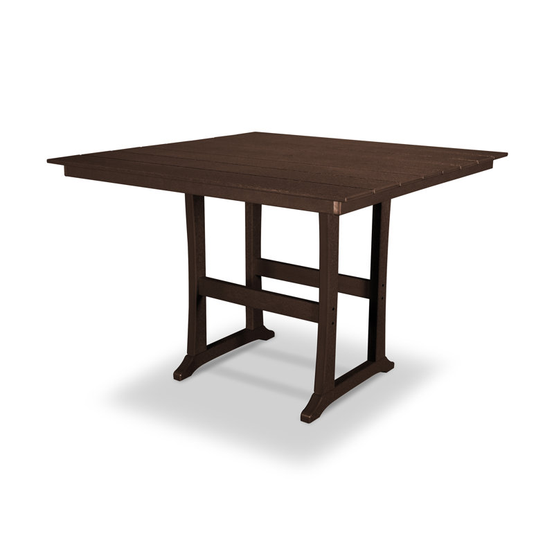 Table de salle à manger à tréteaux Farmhouse, Brun