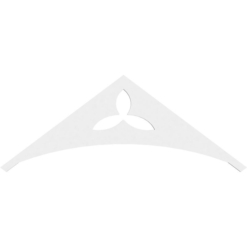 Naple Signature Urethane Gable Pediment, Primed Tan, 13.5"H x 36"W, 9/12