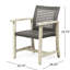2 chaises en bois - avec siège, velours noir / gris, l 26,56 po x P 23,23 po, H 32,95 po