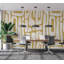 Murale abstraite pelez et collez Lakechia - formes terreuses-126700100-106503724