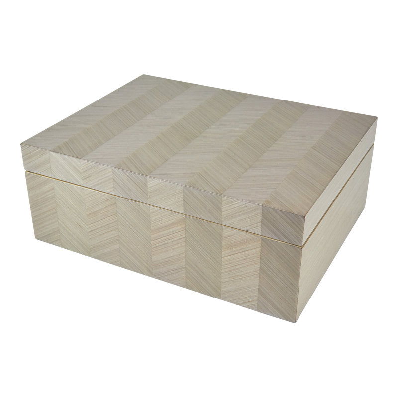 Boîte en bois à chevrons, Taupe
