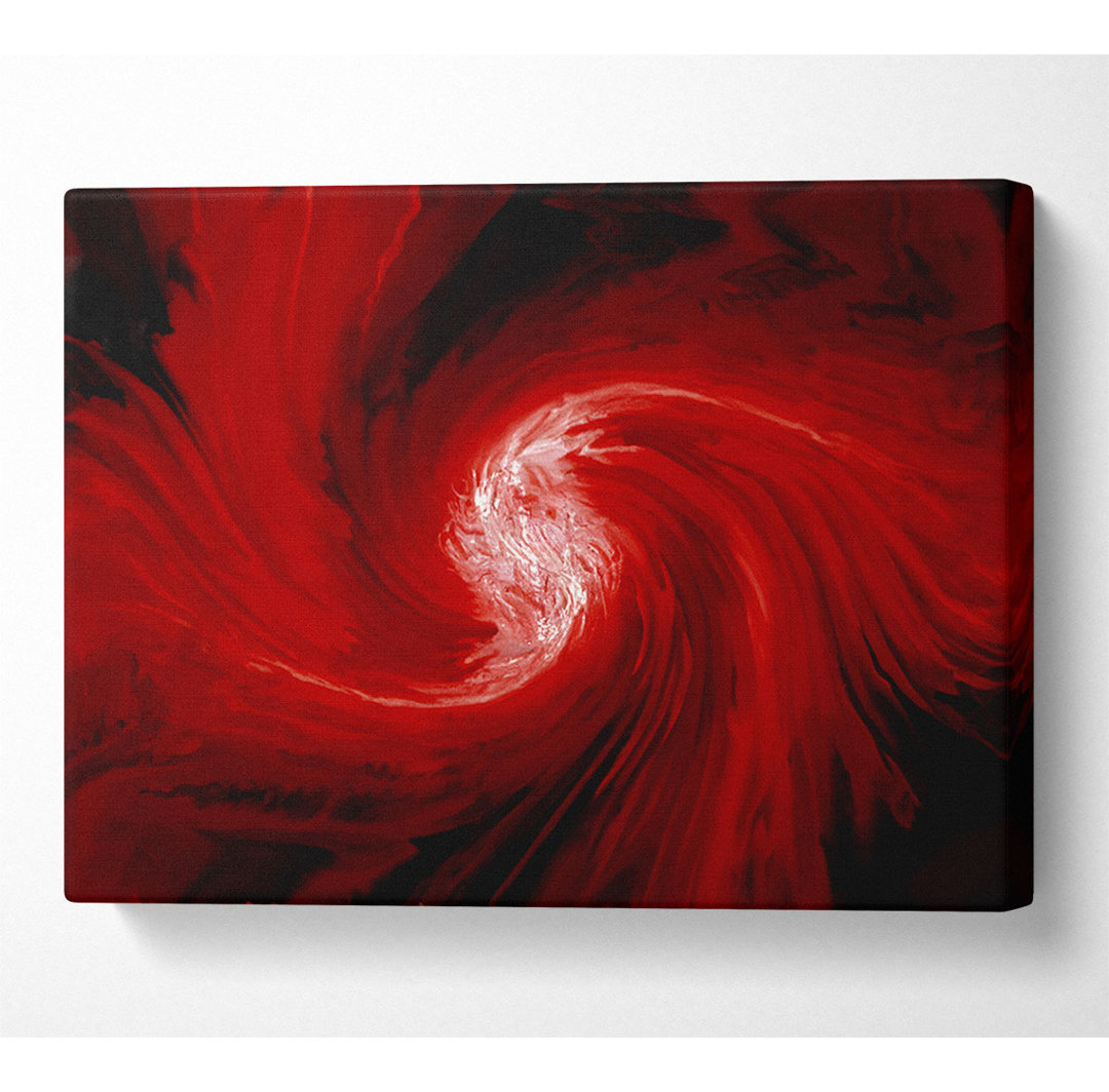 Swirls Of Time Red - Kunstdrucke auf Leinwand - Wrapped Canvas