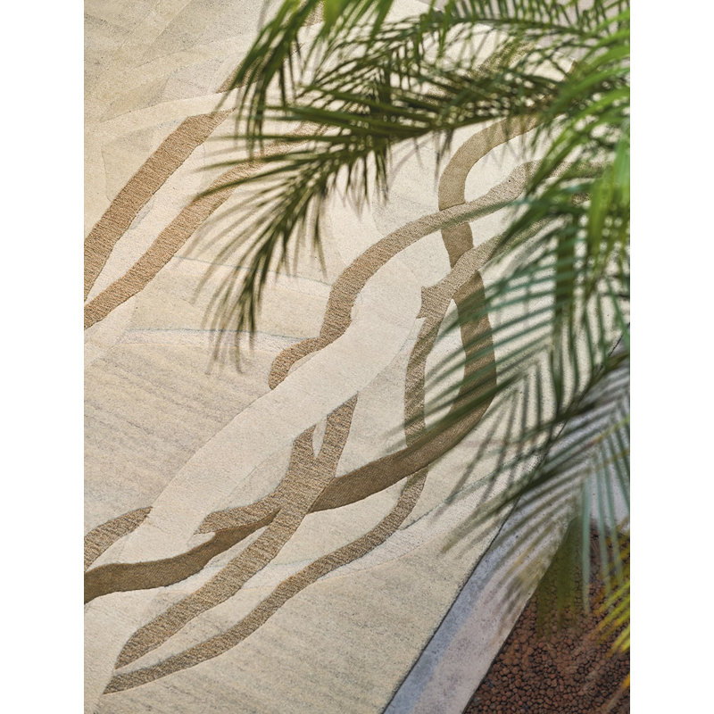 Lianes Area Rug in Natural/Brown, Rectangle 6'6'' x 9'10''