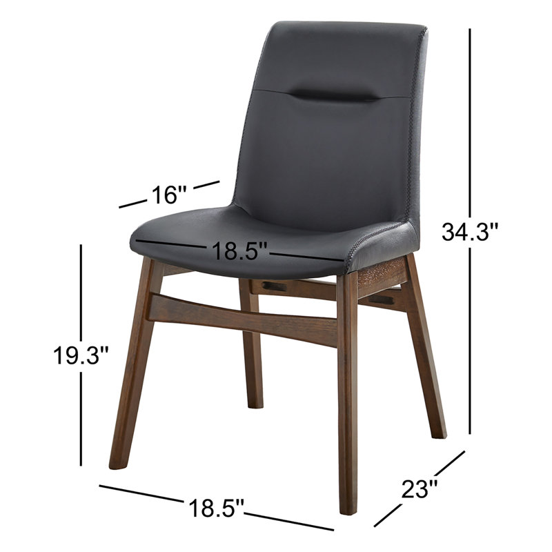 Chaise d'appoint rembourrée en bois massif Stela