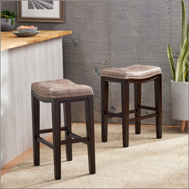 Ensemble de tabourets de comptoir en bois d'acacia durable avec assise en osier, conception pliable pour un rangement facile et une utilisation à l'extérieur