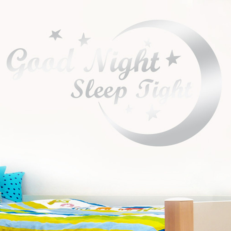Wall Decal, Medium, Shiny Silver