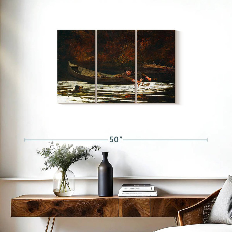 Hound And Hunter, 20" H x 33" W