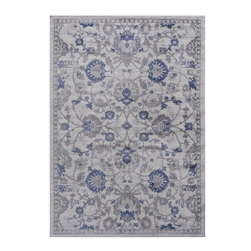 Tapis bleu pour bureau à domicile 5X7, Rectangle 5 pi 4 po x 7 pi 4 po