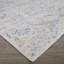 Tapis bleu / brun à motif floral Lincoln-1065320062