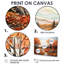 Rustic Autumn Country Road - impression abstraite de paysage mural-1383747306-1383747281