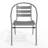 Siyam Modern Aluminum Slat Back Stacking Patio Chair-322646184