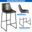 Upholstered Bar Stool with Steel Frame-65811895