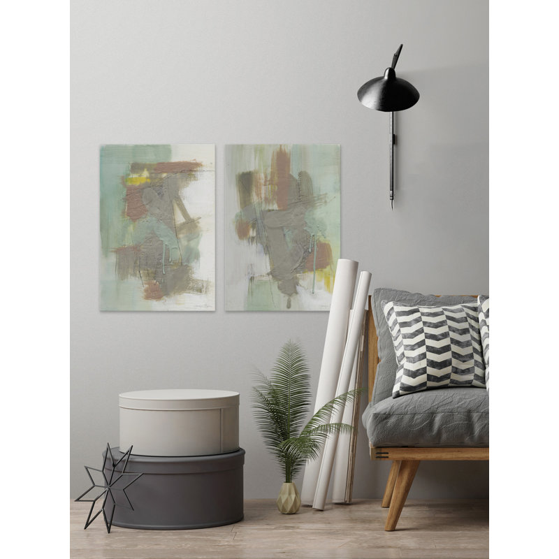 Retro Splash VI - ensemble de 2 reproductions sur toile, H 60 po x l 40 po x L 1,5 po