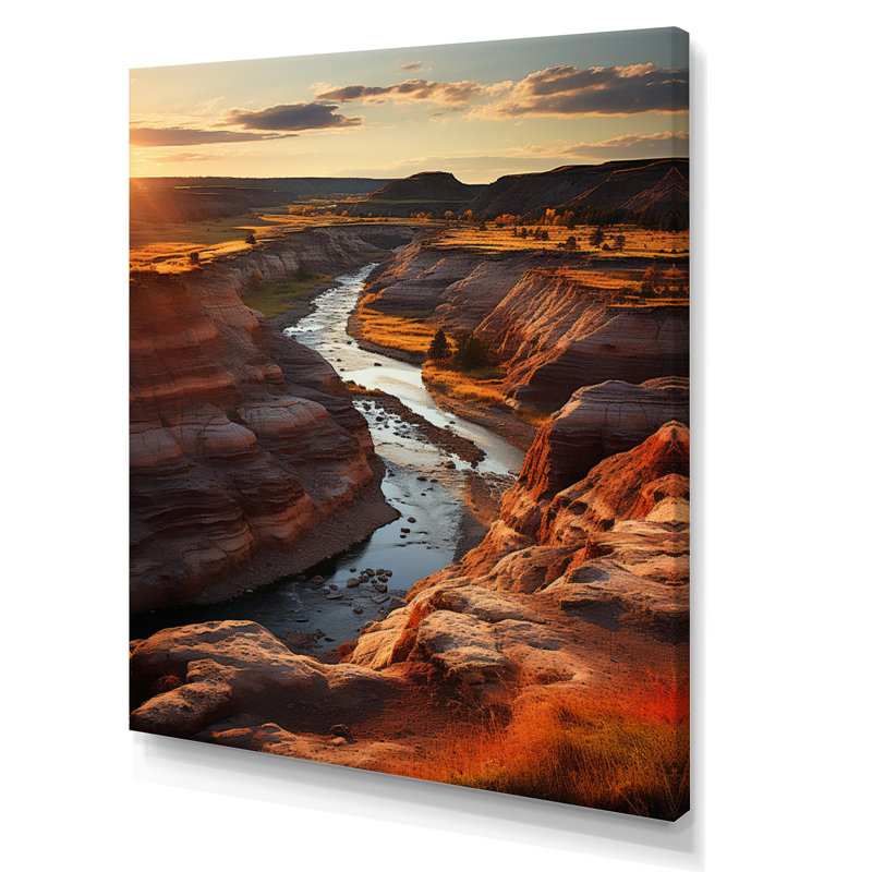 Avajo Canada, Alberta Badlands II - impression, H 40 po x l 30 po x P 1,5 po, Toile tendue