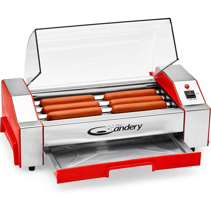 Sorbus Nonstick Hot Dog Roller - Cooks Up To 6 Hot Dogs