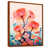 Toile avec cadre flottant brun