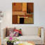 Vue aérienne II - impression sur toile tendue-73160627-73160625-73160626