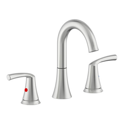 2-handle Bathroom Faucet with Drain Assembly