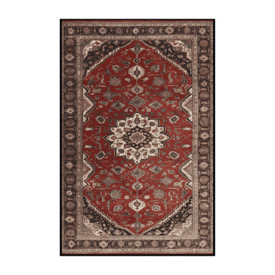 Machine Washable Persian Brown Area Rug
