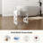 15.7'' Solid Surface Shower Bench Stool With Decorative Cutouts