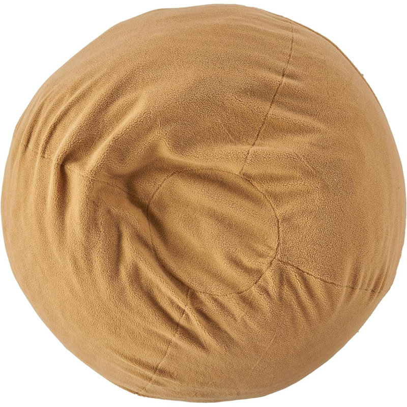 5-Foot Comfortable High-Density Shredded Foam Bean Bag Chair For Kids And Adults, With Removable Microsuede Cover, Ideal Reading And Bedroom Floor Lounge