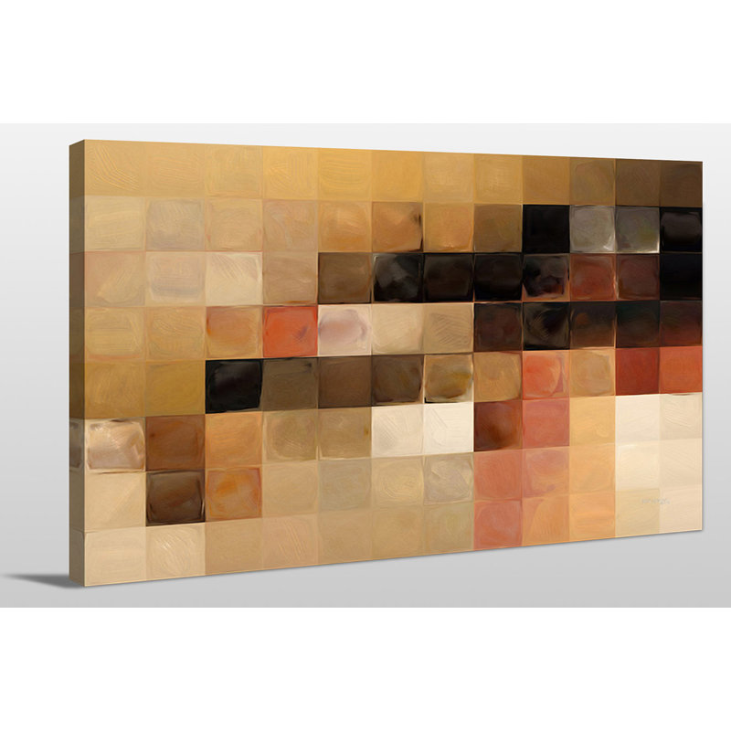 «Tile Art # 15 2013», reproduction d'art sur toile, H 18 po x l 30 po x P 1 po, Toile tendue
