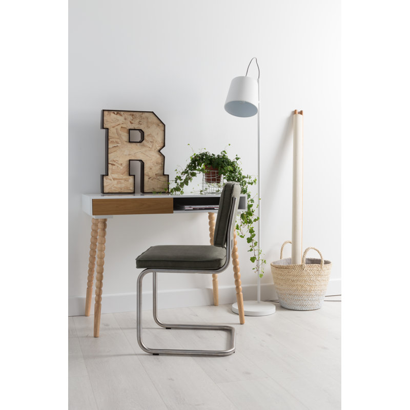 Task Floor Lamp, White, White