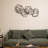 Gold Iron Metal Abstract Shapes  47.4-Inch Wide Wall Decor-1650237315-1650237313