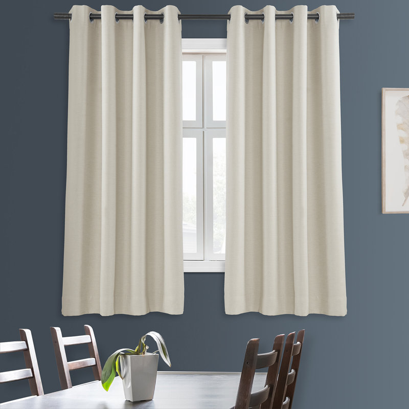 Rideaux obscurcissants Aaditya Bellino, Crème avoine, L 50 po x L 63 po