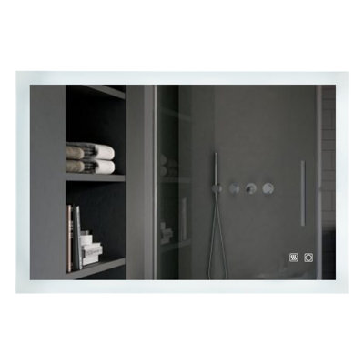 Contemporary Lighted Bathroom Vanity Mirror Led Frameless Lighted Mirror