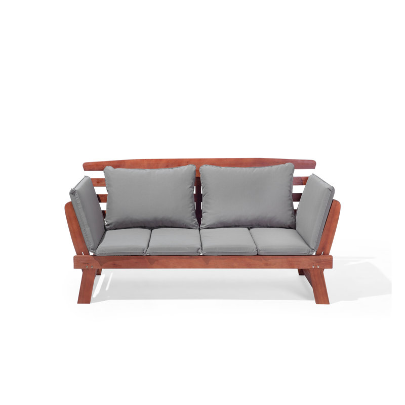 Zelda Solid Wood Eucalyptus Outdoor Bench