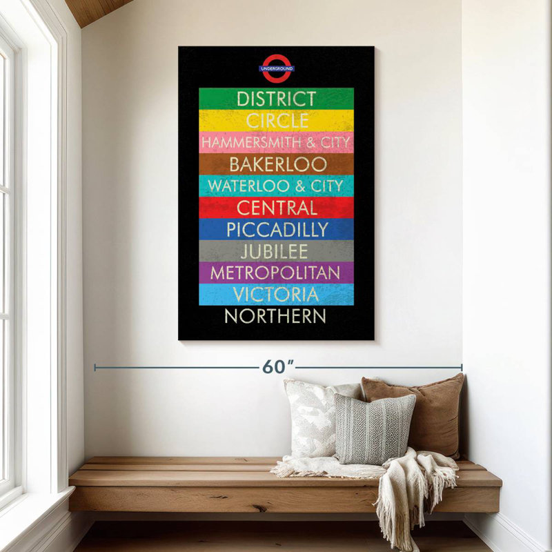 London, 48" H x 32" W
