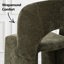 Fauteuil d'appoint à dossier ouvert en chenille de 19 po de large-1219294973