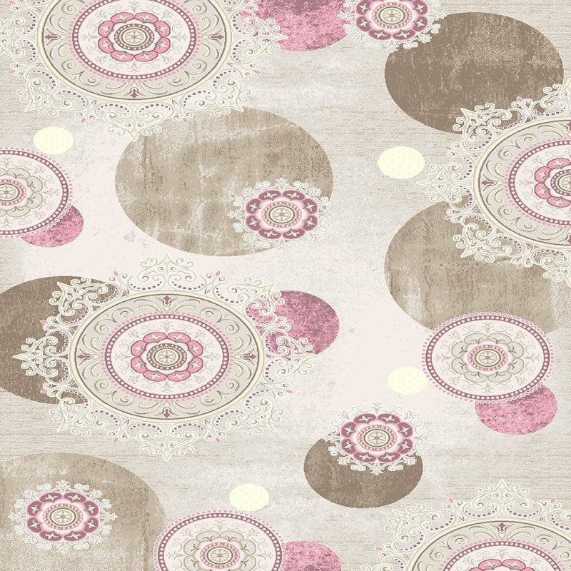Soft Hall Carpet (2.6 x 4.9 ft), 1% Polyester, .3 in Pile Height | Antibacterial, Non-Slip Underside, 65 g/m² | Machine Washable, 3D Digital Print | Perfect for Living Room, Entryway & Bedroom Décor