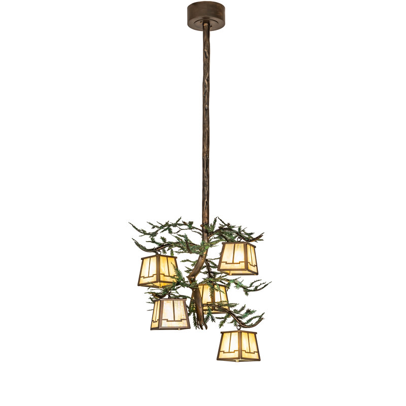 29" Wide 5 Light Chandelier