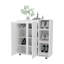 Armoire de rangement Dover, blanc, salon ou chambre à coucher