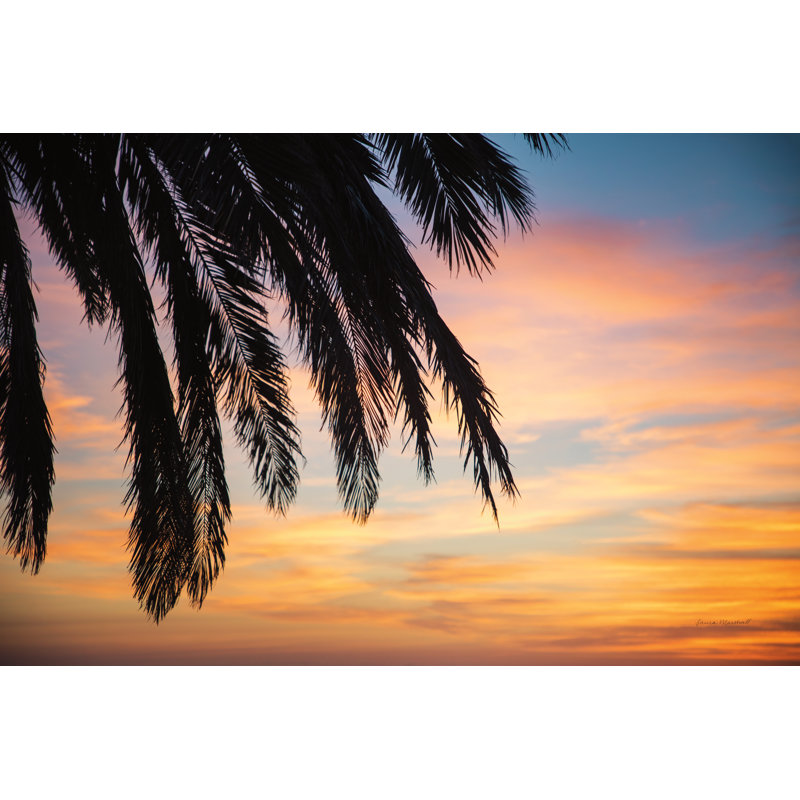 Sunset Palms I Crop 1 Piece Wrapped Canvas Wall Art, 20cm H x 30cm W x 3.8cm D