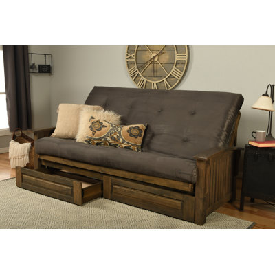 Stratford Queen 89'' Upholstered Futon And Mattress