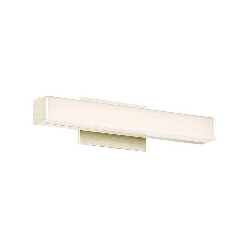 Salcedo Dimmable LED Bath Bar, 2700K, Brushed Brass, 3" H x 18" W x 2.75" D