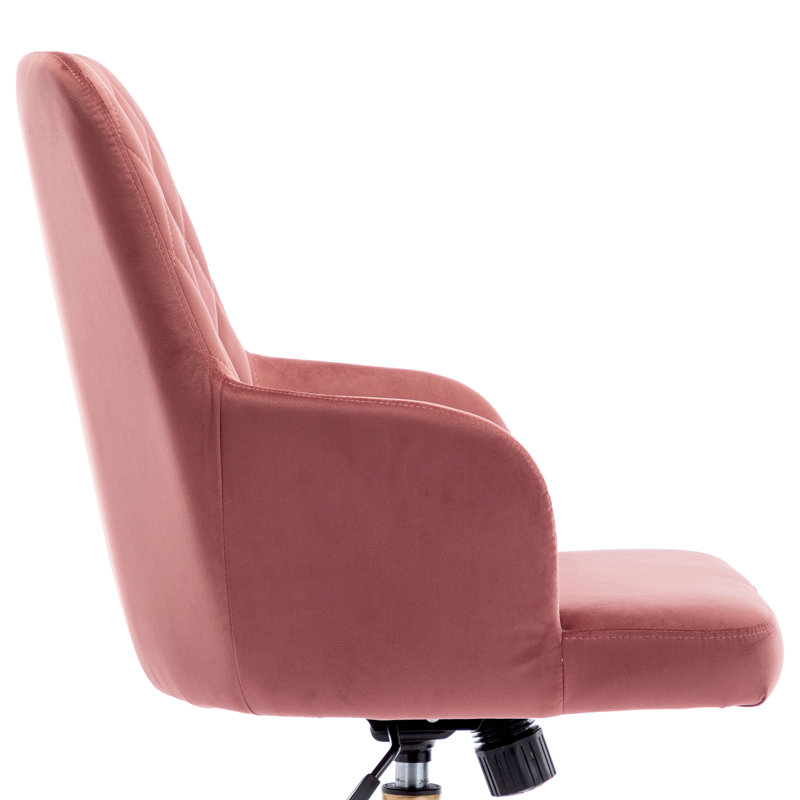 Velvet Task Chair, Pink