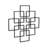 Richese Black Repeating Square Metal Wall Decor-2109087554-2109087565