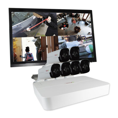 Home Imports Emporium Ultra 8CH, 2TB HD NVR Surveillance System Cameras Modern Security
