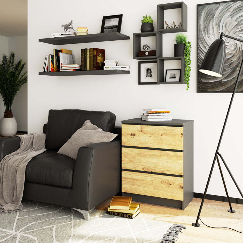 Gelincik Particle Board Rectangle Storage Unit Accent Chest