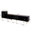 Console de télévision extensible, finition noire - convient aux téléviseurs de 80 à 89 po-1241175005